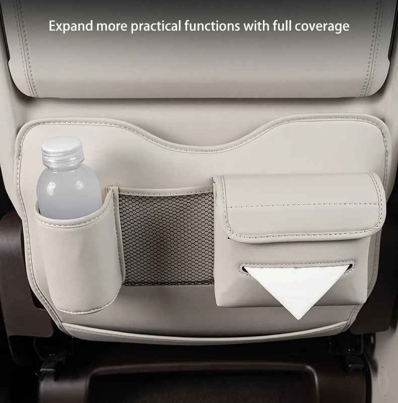 Multi functional seat anti kick pad For DENZA D9 2023-2025 Seat back tissue stor