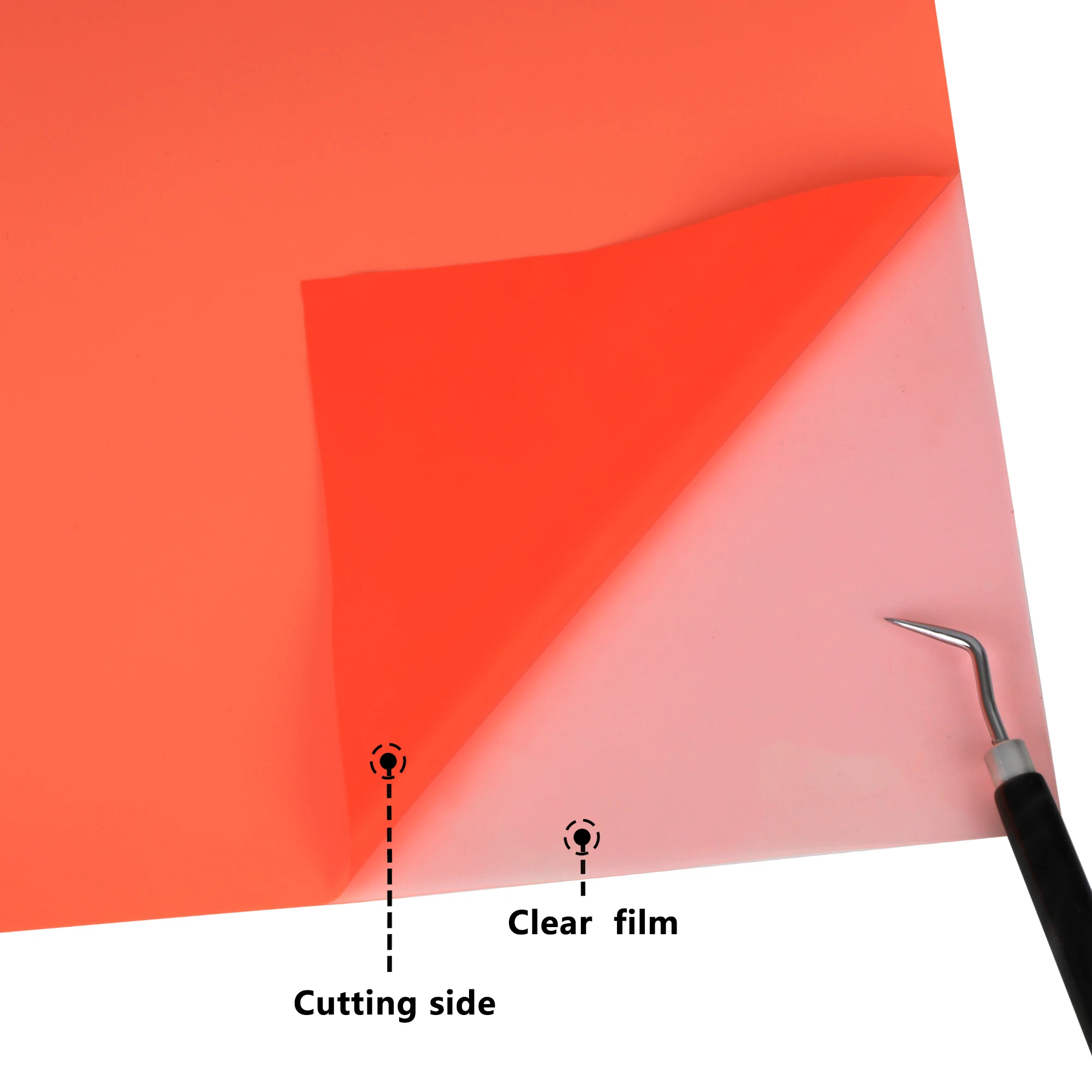 Vibrant Fluorescent Iron-On Vinyl - Easy Cut & Weed, Permanent
