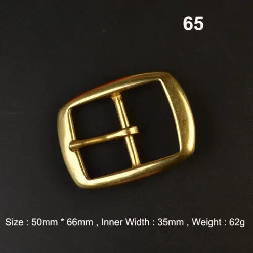 Premium Solid Brass Pin Buckle for Leather Craft and Belt Replacement