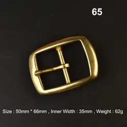 Premium Solid Brass Pin Buckle for Leather Craft and Belt Replacement (65)