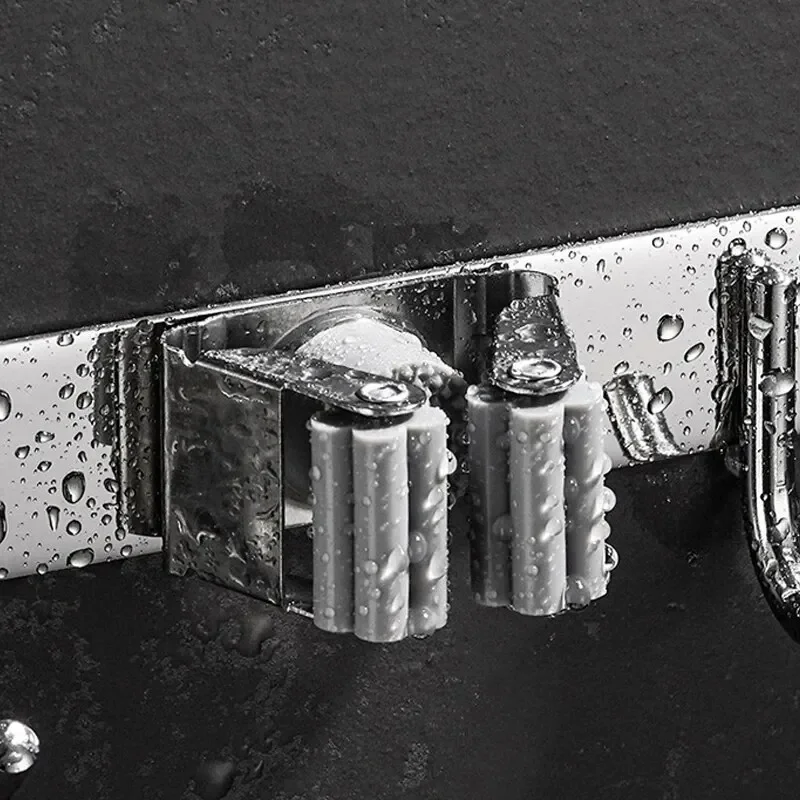 رف ممسحة ستانلس ستيل لاصق