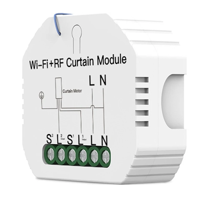 

Смарт-выключатель для штор с поддержкой Wi-Fi и RF