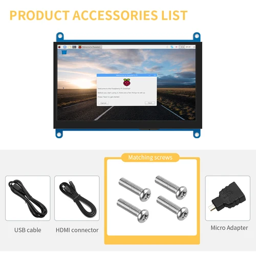 LCD 디스플레이 미니 PC 터치 HDMI 모듈: Raspbian, Ubuntu, Win10 IoT에 이상적 추천