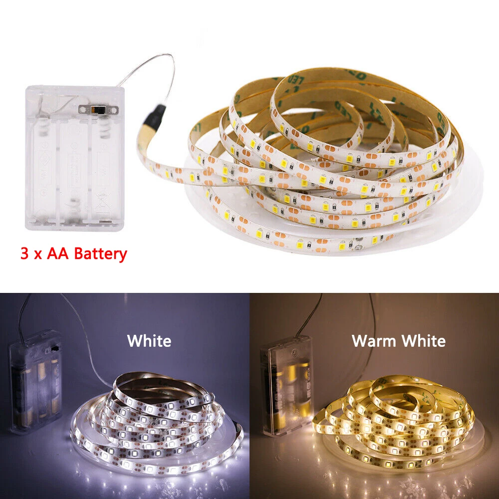 Battery-Powered Waterproof LED Strip Light - Flexible and Durable Illumination Tape