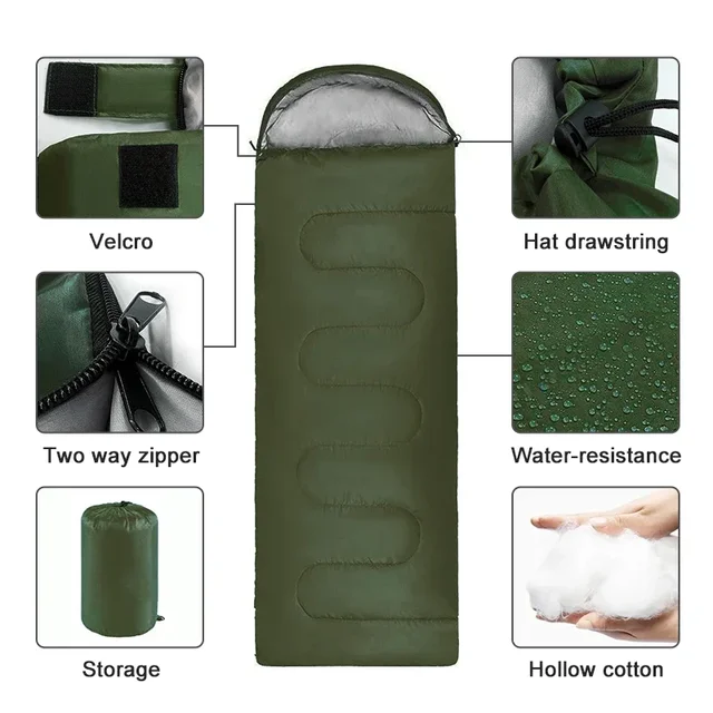 Ultralight 4-Season Envelope Sleeping Bag 4