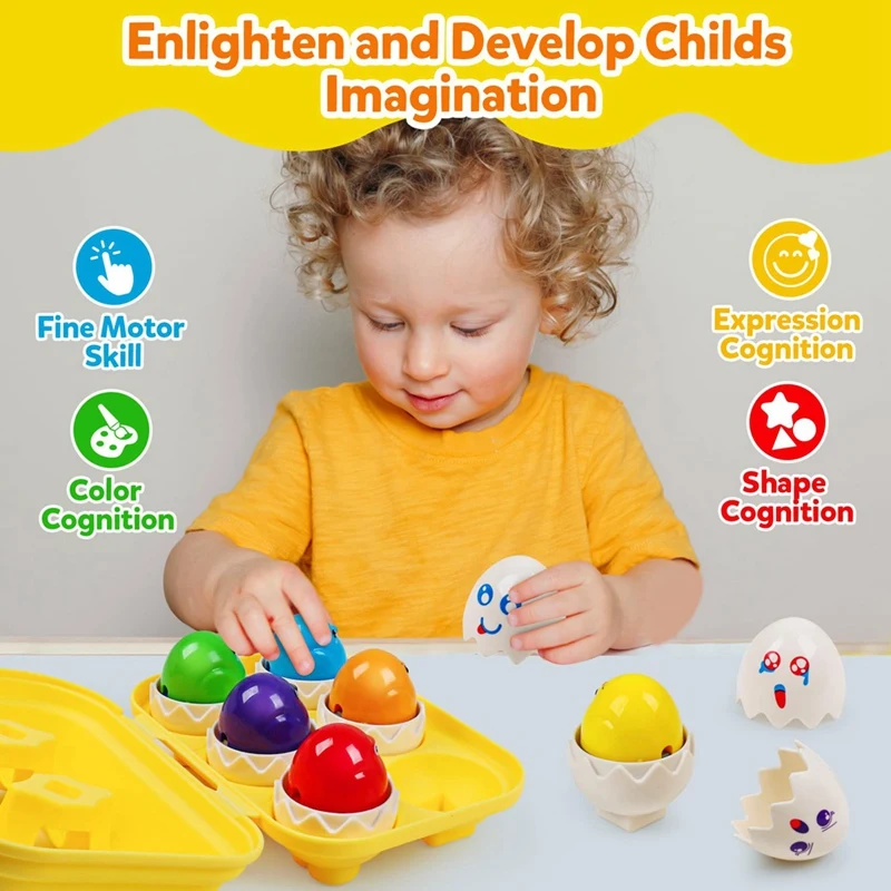 Toddler Sensory Matching Eggs Toys Easter Eggs Filled Educational Learningtravel Bingo Perfect Stuffers Birthday Gifts