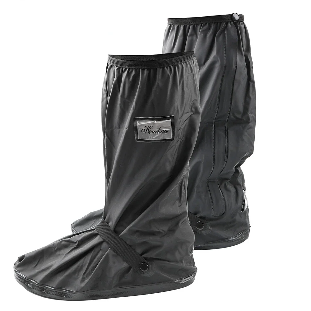 Motorcycle Scooter Dirt Bike Rain Shoes Cover Reusable Non-Slip Boot Covers Unisex Bicycle Shoes Protectors For Rainy Snowy Day Shoe Covers Motorcycle Shoe Cover