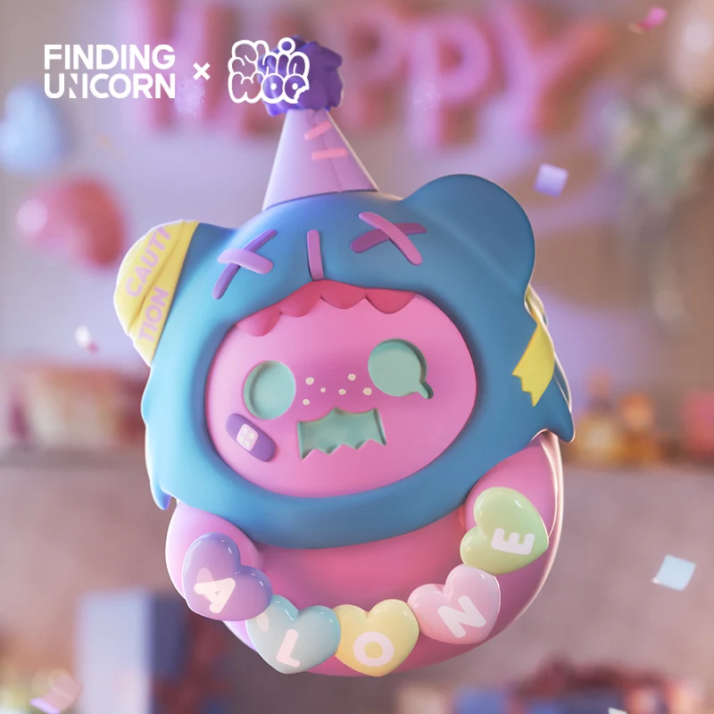 Finding Unicorn ShinWoo Birthday Alone Series Blind Box Kawaii Action Figures Mystery Christmas Gift Kid Toy Anime Toy