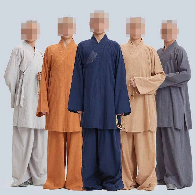 Rohan Suits Unisex Sping&Summer Cotton Zen Lohan Clothing Buddhist Shaolin Monk ...
