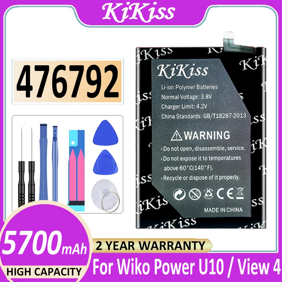 

Аккумулятор 476792 5700 мАч для Wiko Power U10 View 4 view4 Bateria