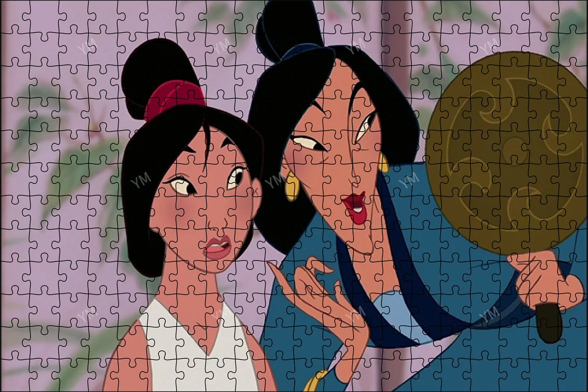 Disney Educational Kids Toys Jigsaw Puzzles Mulan 35/300/500/1000 Pieces  Puzzles for Adults Disney