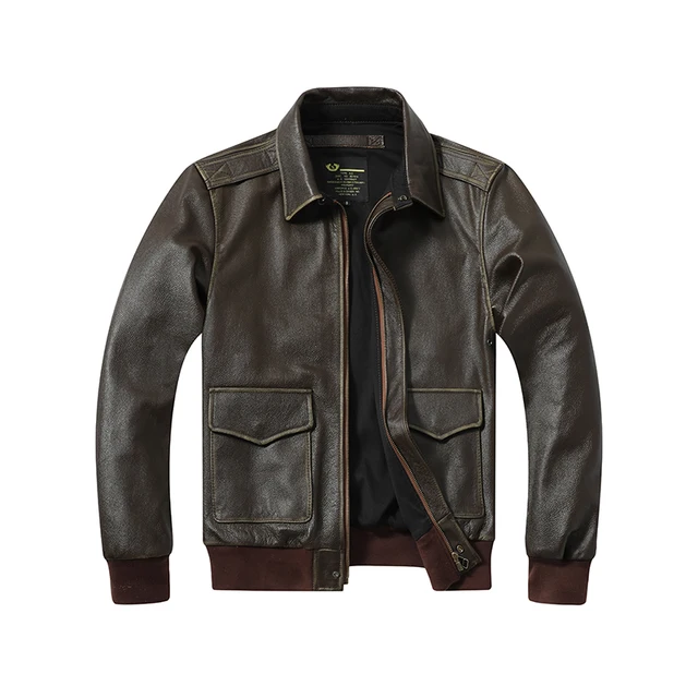 vintage cowhide leather jacket A2 G1