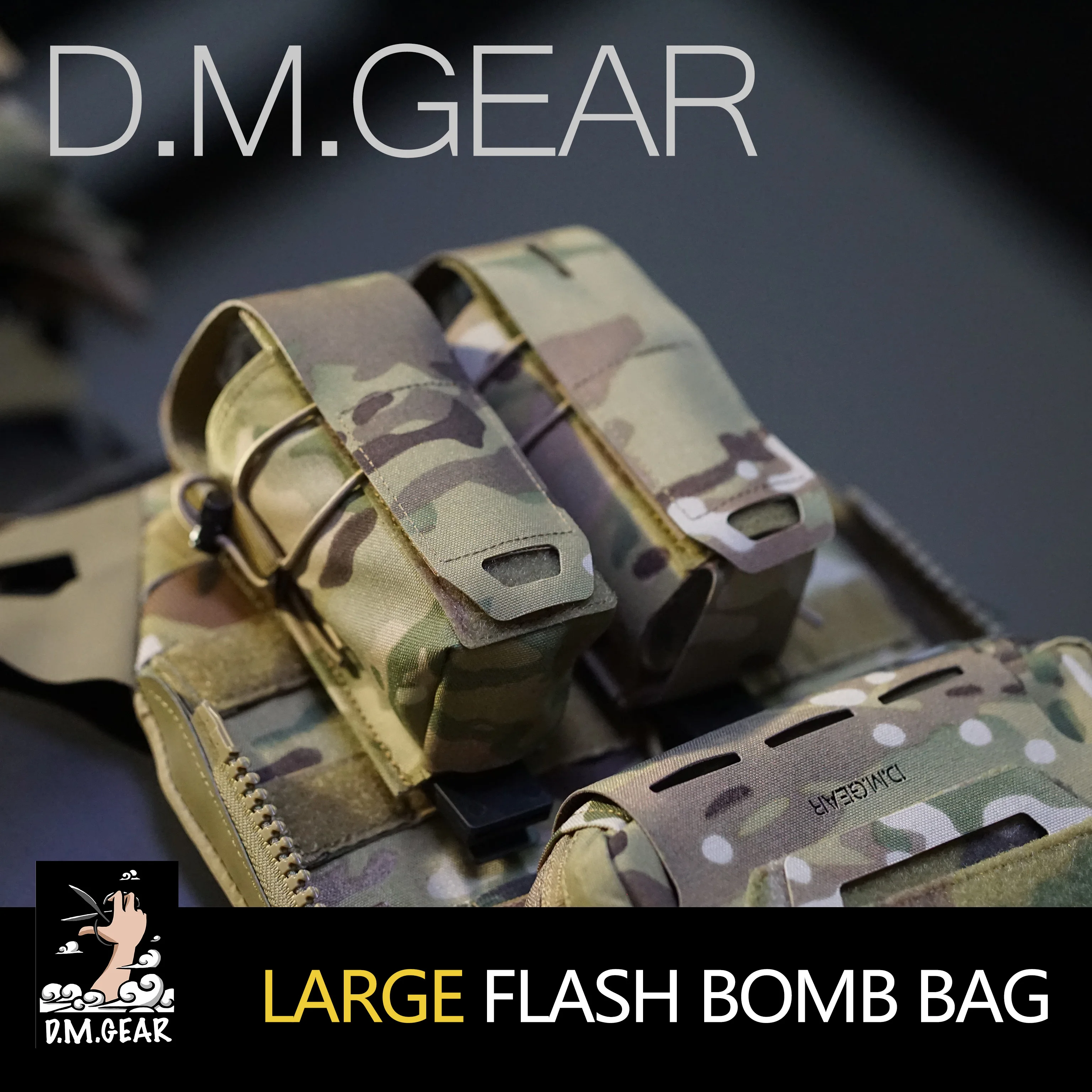 Tactical MOLLE Granada Grenade Pouch Airsoft Magazine Holder Smoke Flashbang Dummy Bag Hunting Modular Camping Equipment Outdoor 2