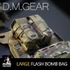 Tactical MOLLE Granada Grenade Pouch Airsoft Magazine Holder Smoke Flashbang Dummy Bag Hunting Modular Camping Equipment Outdoor 2