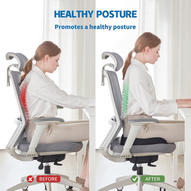 ComfiLife Seat Cushion and Lumbar Pillow Make Sitting More Comfortable 