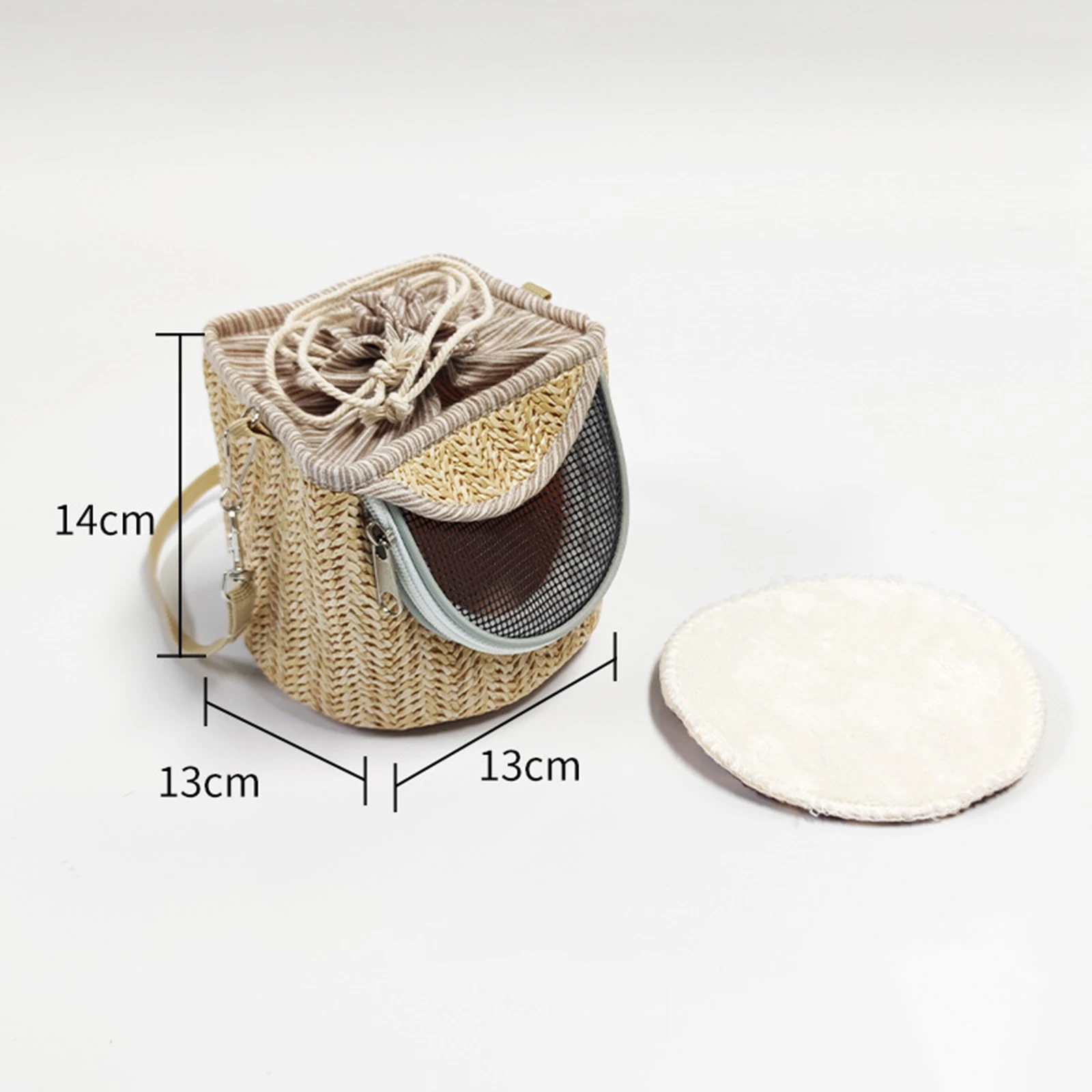 Zaino Traspirante Per Pappagalli - Bubble Trasparente Con Ciotola, Colore Grigio - Foto 12