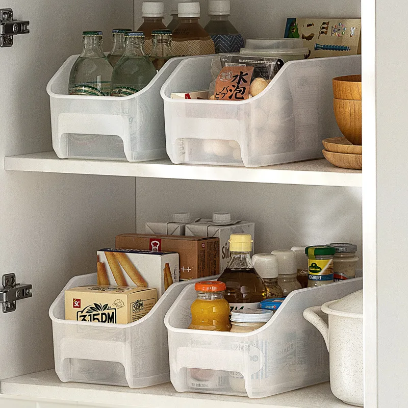 

Refrigerator Fruit and Vegetable Storage Box Rectangular Plastic PP Transparent Drawer Multifunctional Frozen Food Storage Boxes