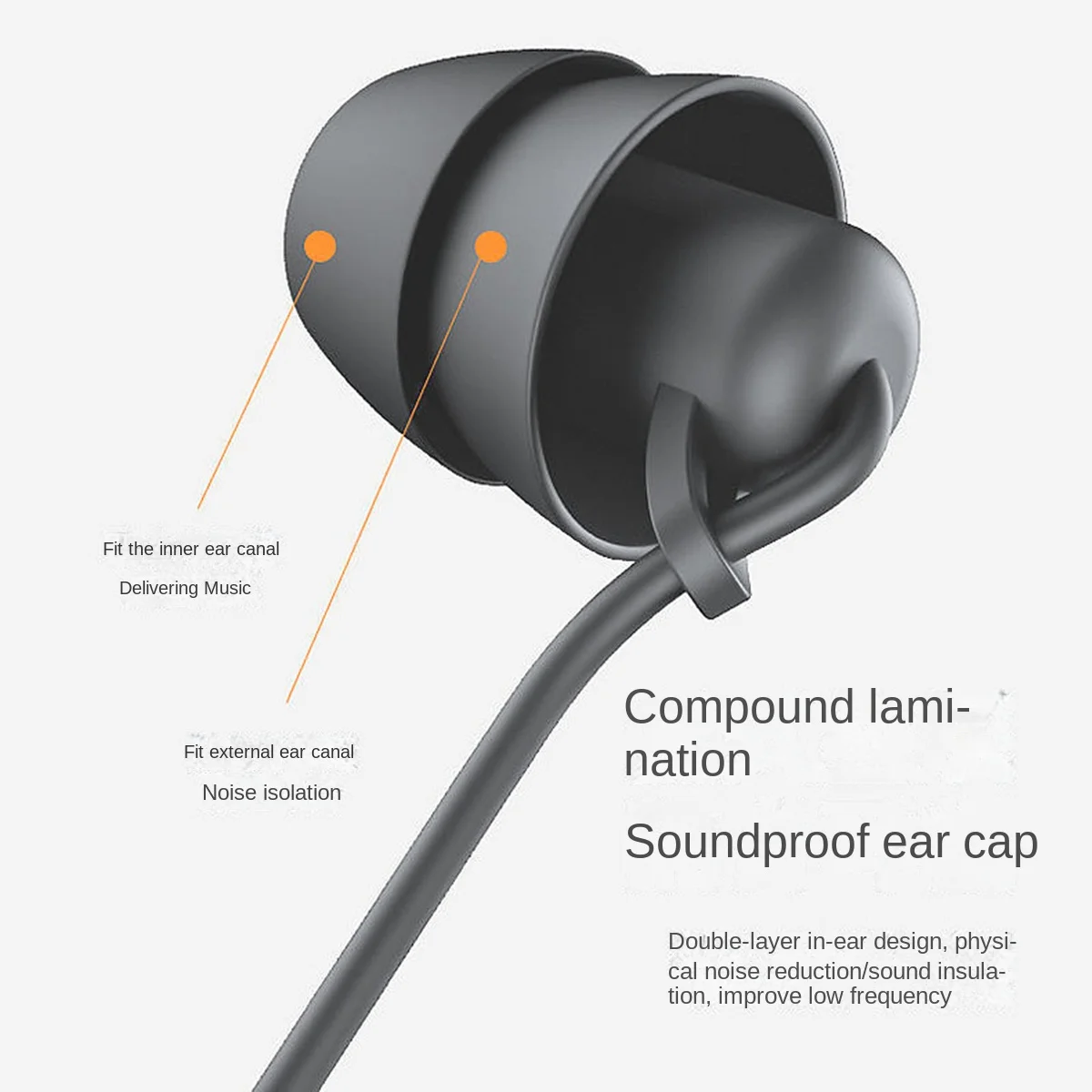 스프링 이어폰 싱글 사이드 헤드폰 이어버드, 휴대폰 MP3 컴퓨터용 유선 헤드셋, 3.5mm