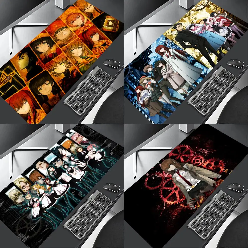 Popular Anime S-Steins Gates-E  Mouse Pad Professional E-Sports Mouse Pad Fine Surface Gaming Rubber Mouse Pad Smooth Desk Pad