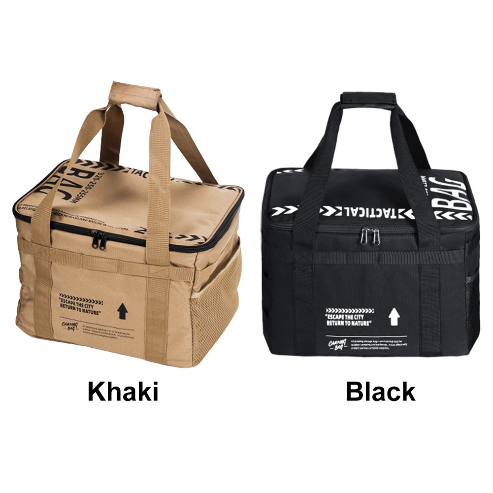 20 L Picnic Bag Cookware Storage Bag with Handle Camping Storage Bag for Beach Picnic Road Trip Travel for Family Activities