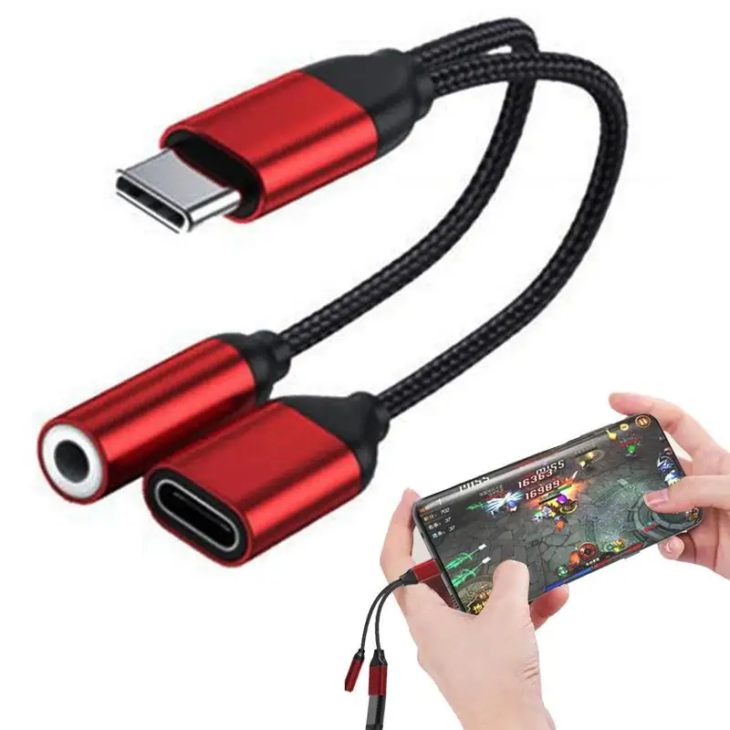 USB Type C to 3.5mm Jack Audio Adapter Cable Headphone Audio Converter Universal Earphone