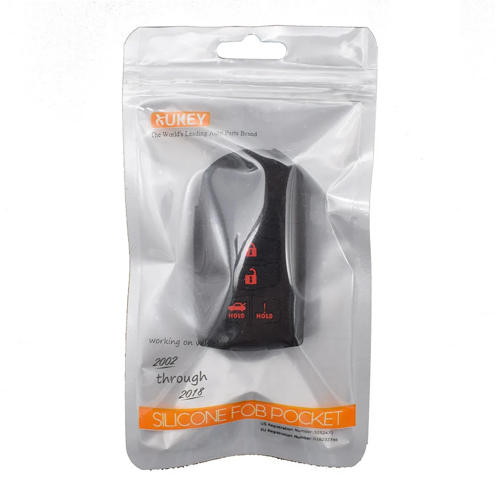 Silicone Car Key Case Cover - Keyless Remote Fob Shell Protector