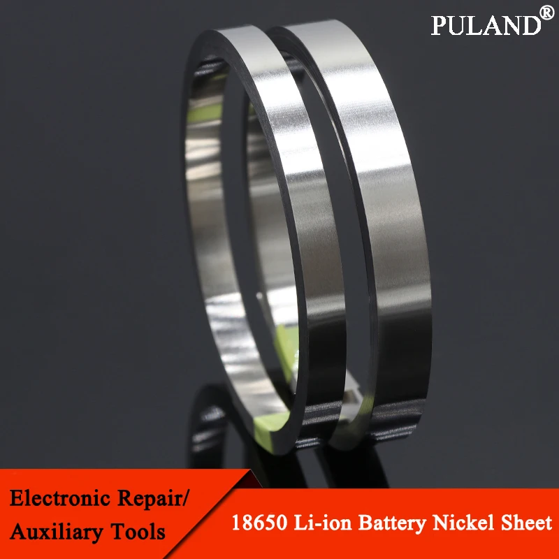 1 Roll 10m 18650 Li-ion Battery Nickel Sheet Plate Nickel Plated Steel Belt Strip Connector Spot Welding Machine Battery Welds
