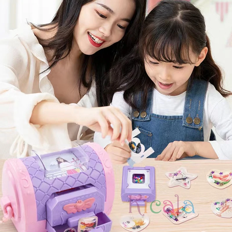 DIY Sticker Maker Toys Early Learning Educational Toys Party Favor Handmade Creative 3D Sticker Machine For Girls Boys Kids craft toys