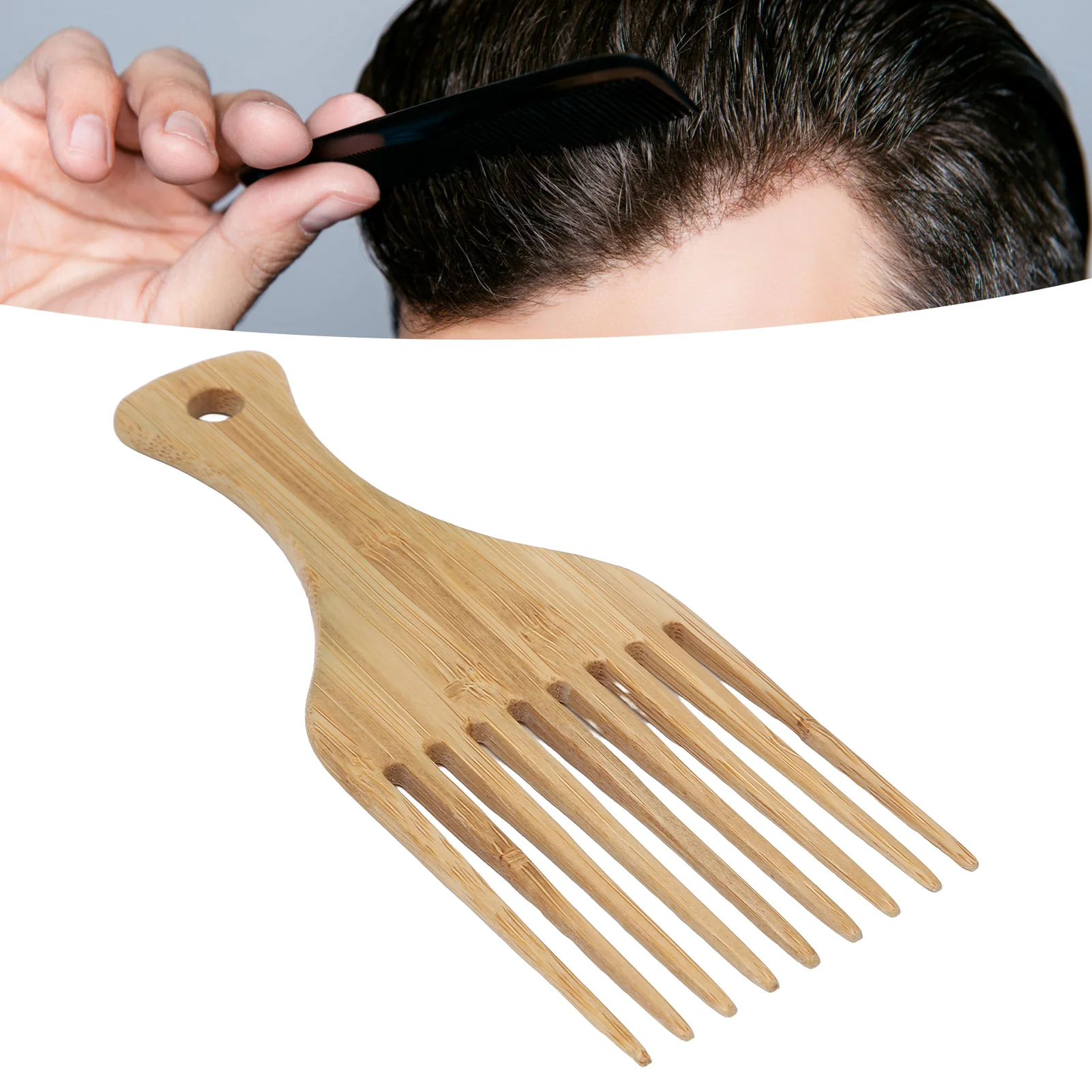 Afro Pick Hair Comb Afro Pick  Hair Comb Wide Teeth Scalp Massage Wig Braid Hair Styling Comb for Salon Use Hair Pick Comb