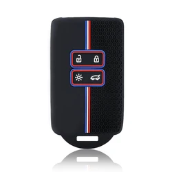 Silicone Key Case Cover - Durable & Stylish Protection (Black)