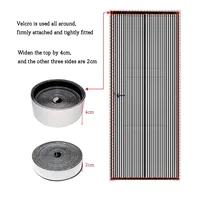 Diamond mesh mosquito proof door curtain, summer mosquito net, magnetic mesh curtain,self-adhesive,home use,no punching required 3
