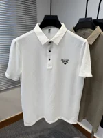 Polo d'été décontracté pour hommes, à la mode, de luxe, Design en Relief, manches courtes, haute qualité, élastique, respirant, séchage rapide, t-shirt 6