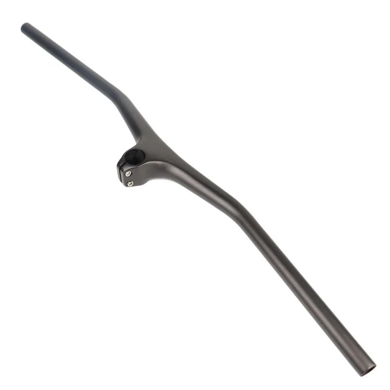

Newest Mountain bike glossy matt 3K full carbon fibre bicycle handlebar and stem integrated MTB bar 10 degrees angle
