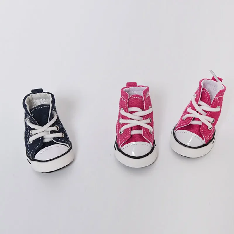 Waterproof Dog Canvas Shoes Breathable Anti Slip Sneakers