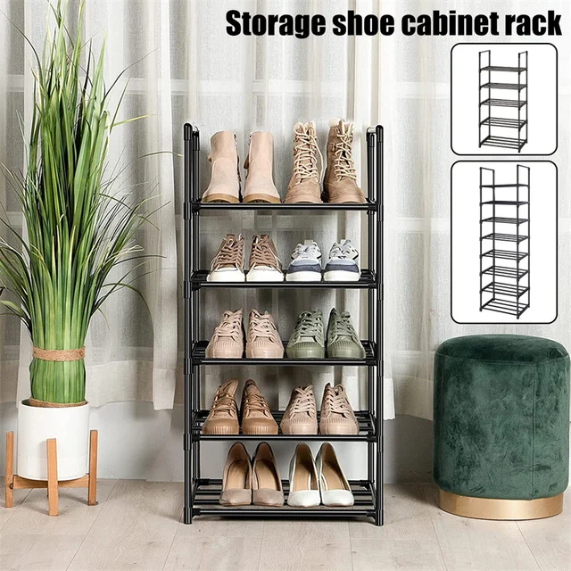 Simple Shoe Rack, Multi-layer Assembled Shoe Rack, Single Row Independent Shoe  Rack, Black Storage Shoe Storage Container, Suitable Storage And  Organization For Porch, Closet, Bedroom, Corridor, Terrace - Temu Australia