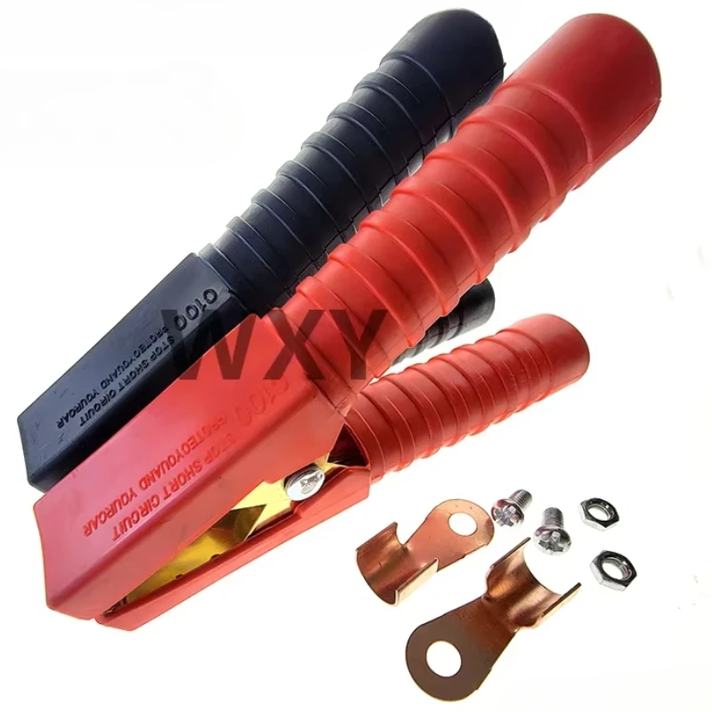 300A 138mm Insulated Heavy Duty Copper Alligator Clips Terminal Test Electrical Battery Crocodile Clamp for Jumper Cables Boost