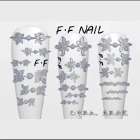 1pc Cheongsam Buckle  3D Nail Acrylic Mold Nail Art Mould Silicone Nail Art Templates Nails Mold For DIY Nail Decoration 1