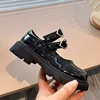 Girls Leather Shoes for Party Wedding Glossy Matte Children Performance Shoes with Love Big Kids Princess Mary Jane Shoes 2024 5