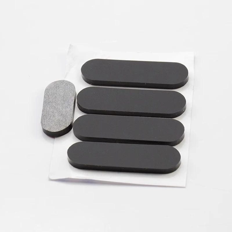 Rubber Oval Pad Anti-slip Self Adhesive Silicone Rubber Feet Pad Shockproof  Mat Protectors High Temperature Resistance 3mm Thick