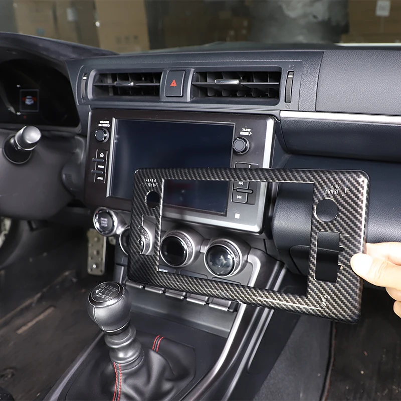 

For Toyota 86 Subaru BRZ 2022 Car Center Control Navigation Screen Decorative Panel Cover Sticker ABS Navigation Frame Protectio