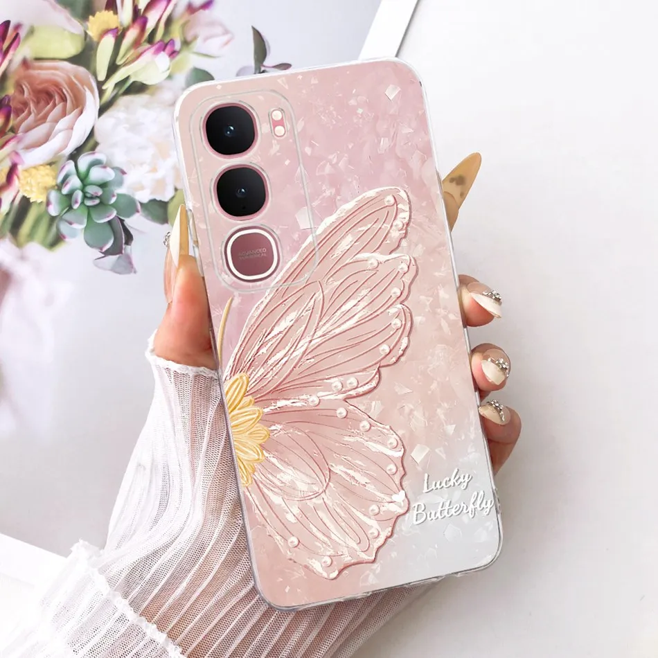 Elegant Flower Butterfly Soft Silicone Phone Case - Premium Back Cover