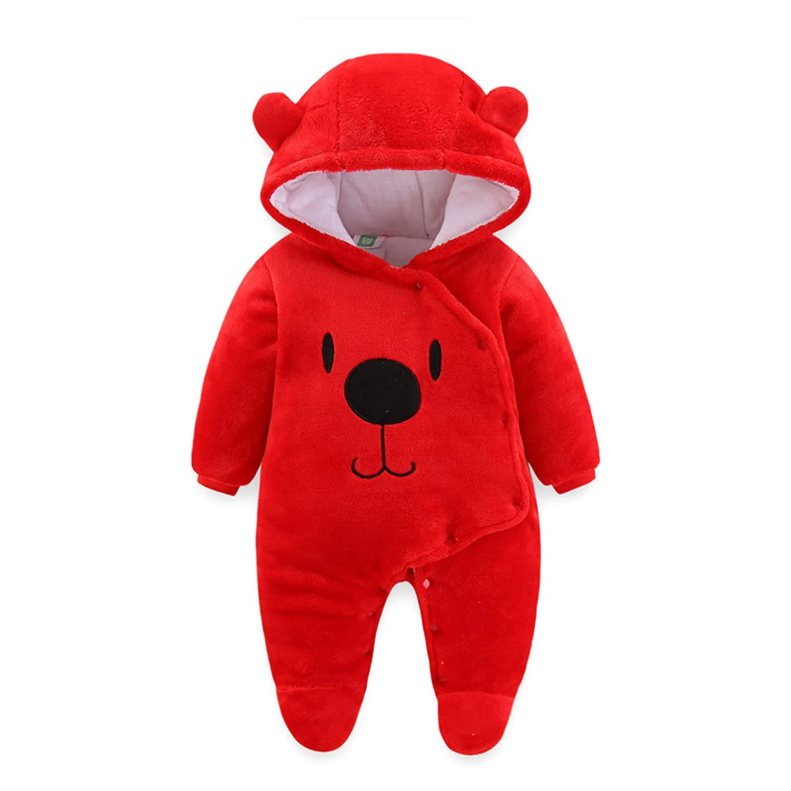 Winter Newborn Baby Rompers Hoodie Cotton Thick Warm Toddler Girls Boys Romper Climbing Outwear Baby Clothes For Newborns Autumn