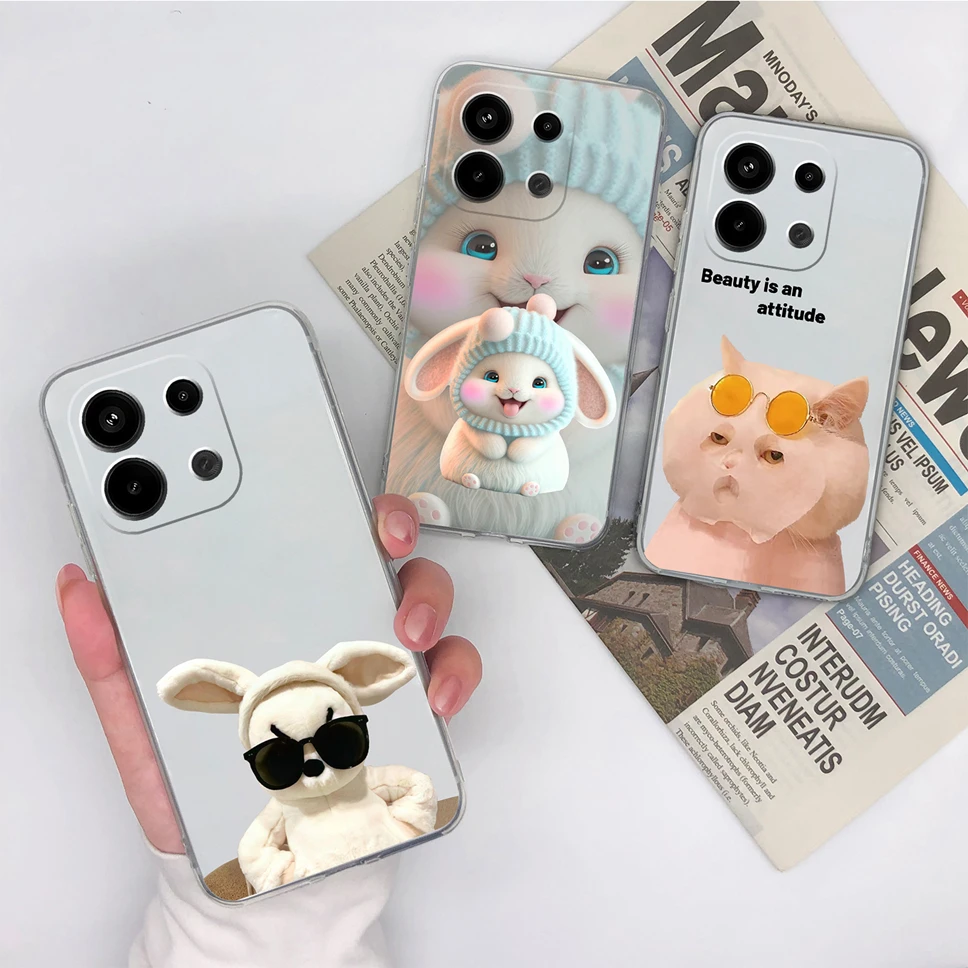 Floral Love Heart Clear Soft TPU Shockproof Phone Case
