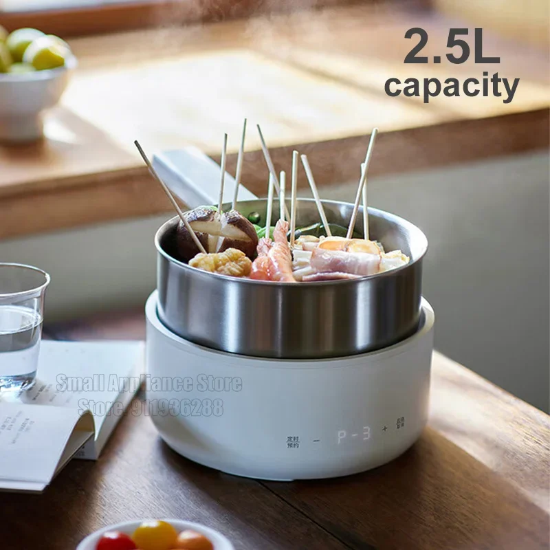 Olayks 電気炊飯器マルチクッカー鍋シチュー加熱パン麺卵スープ蒸し器