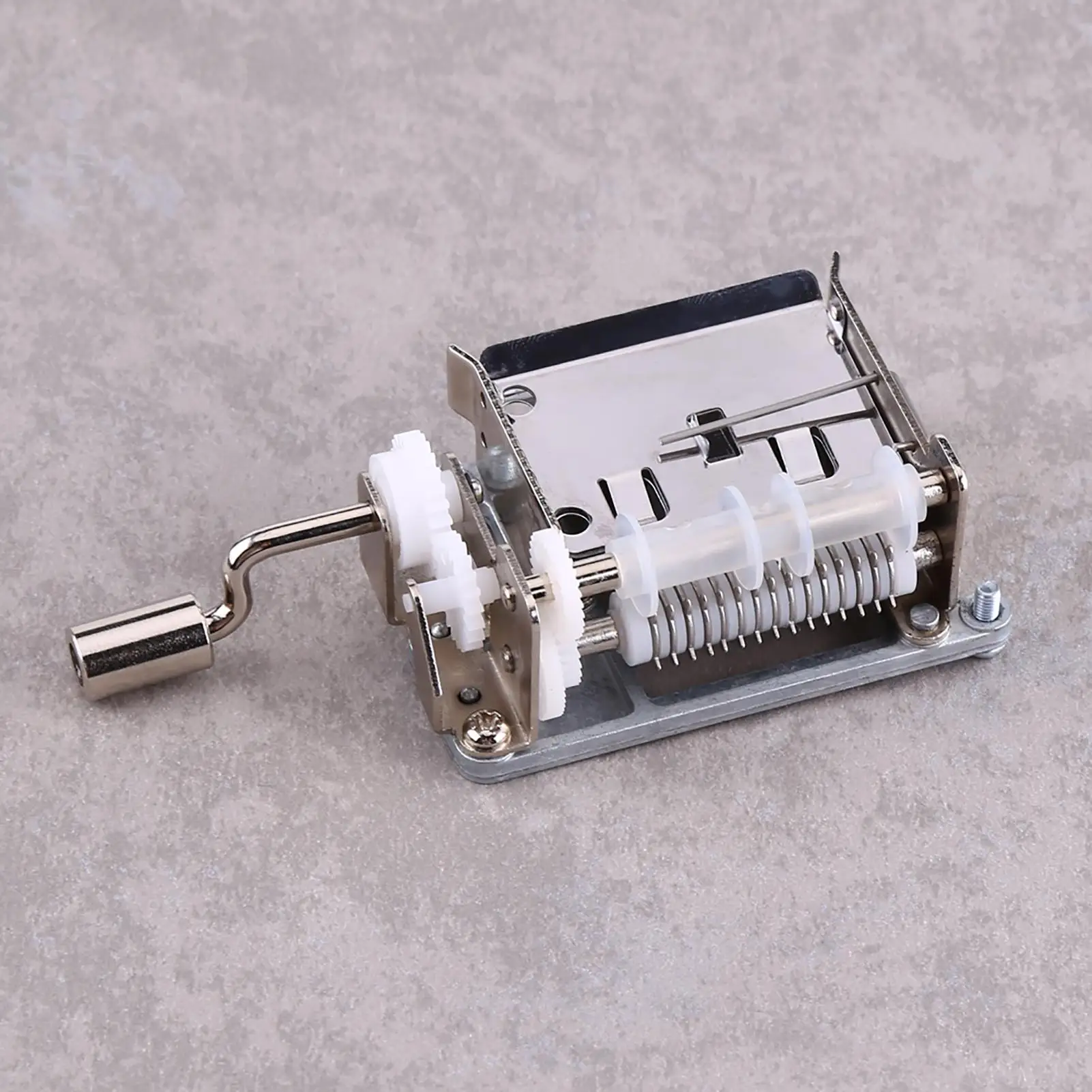 DIY Hand Crank Music Box Kit-15 Note Movement with 20 Blank Sheets for Tunes and Unique Creations