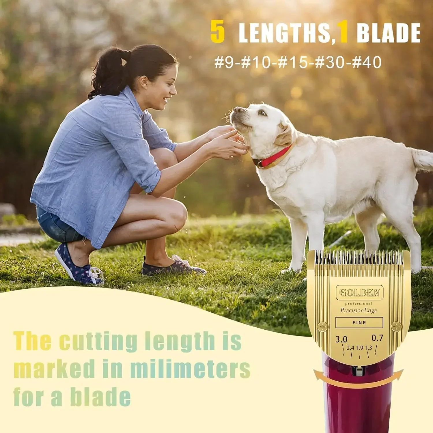 Pet Dog Cat Grooming 5in1 Adjustable Blade for Wahl Professional Animal Clippers Arco Bravura Chromado Creativa Figura Motion