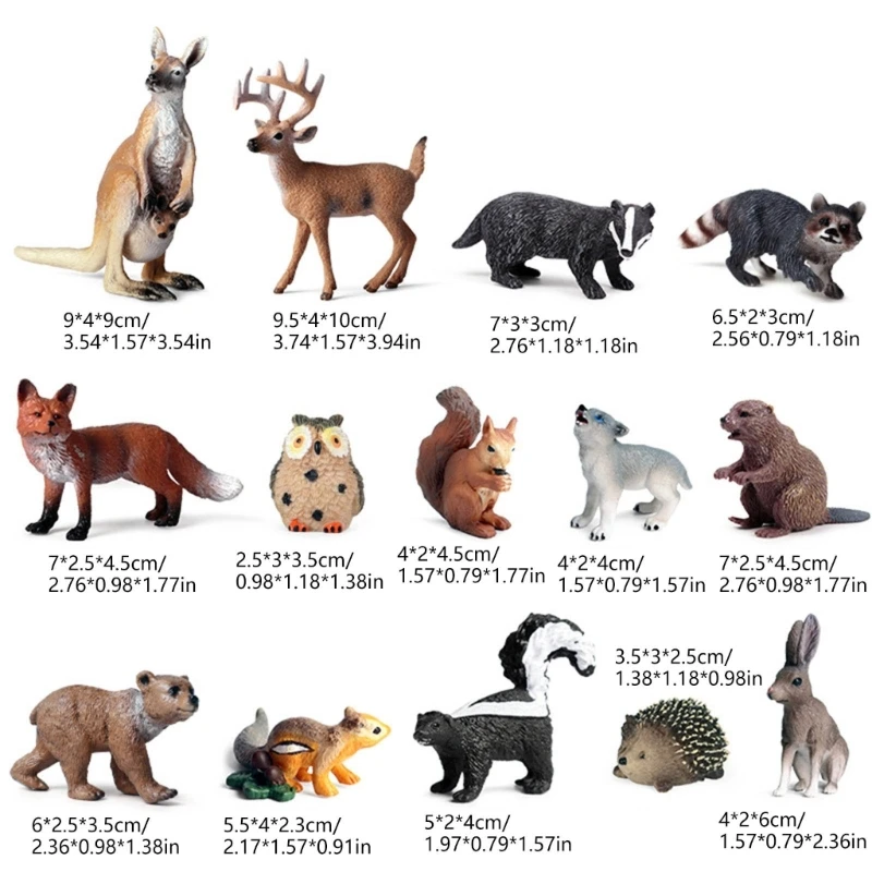 10/14/16 Simulation Animal Figurines Action Figures Collectible Toy for Toddlers 4