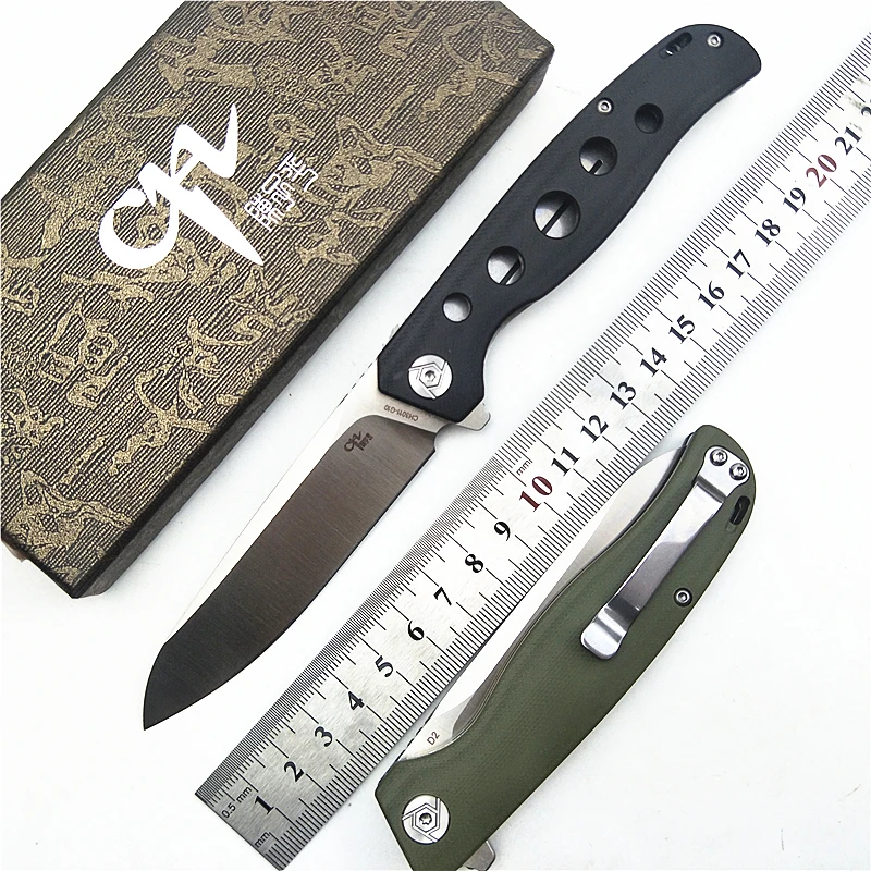 

CH CH3011 Flipper D2 Folding knife G10 Handle Ball Bearing Liner Holder Camping Hunting Outdoor EDC Pocket Survival Knife Tool