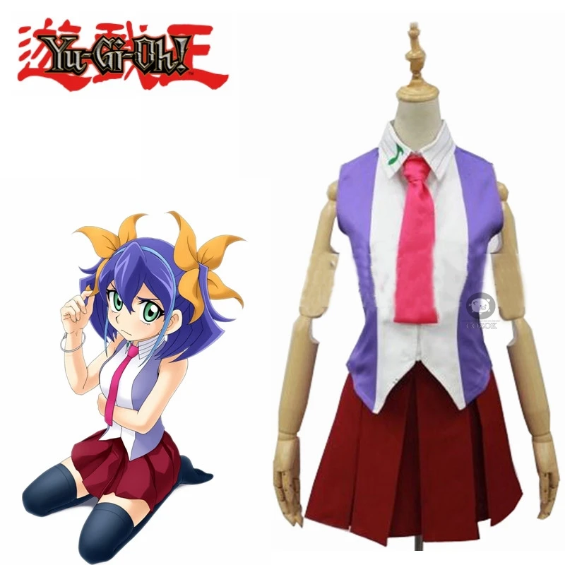 

Yu-Gi-Oh! ARC-V Yuzu Hiragi Cosplay Costume School Uniform Anime Dres Custom Made Any Size Christmas Outfits Carnival