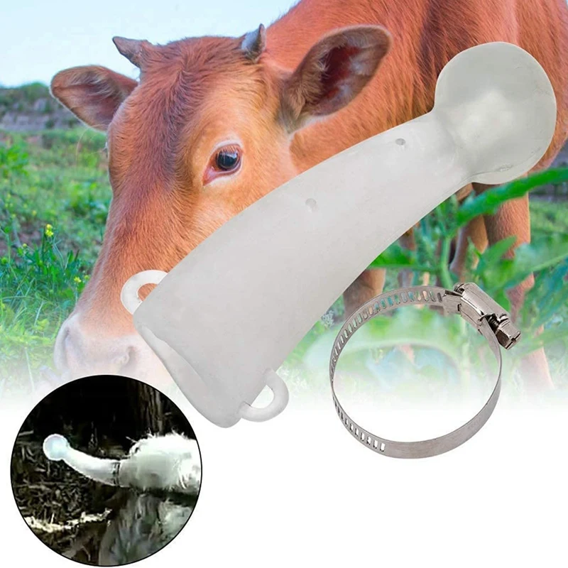 Round Cornered Silicone Calf Cattle Bull Cow Horn Anti-Fight Protective Cover Protector Farm Accessory